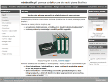 Tablet Screenshot of edubraille.pl